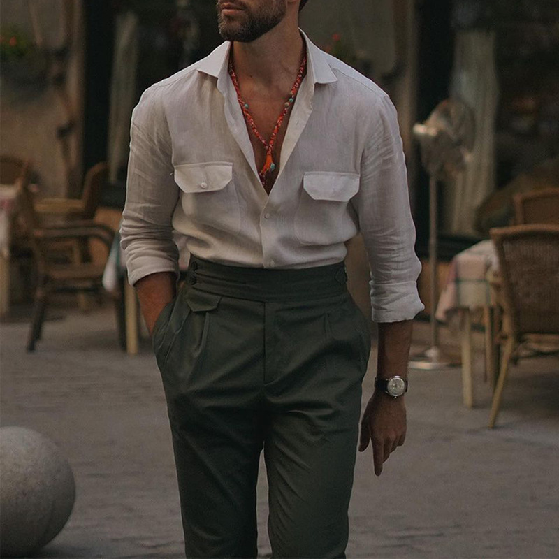 Finn | Men's Long Sleeve Summer Shirt