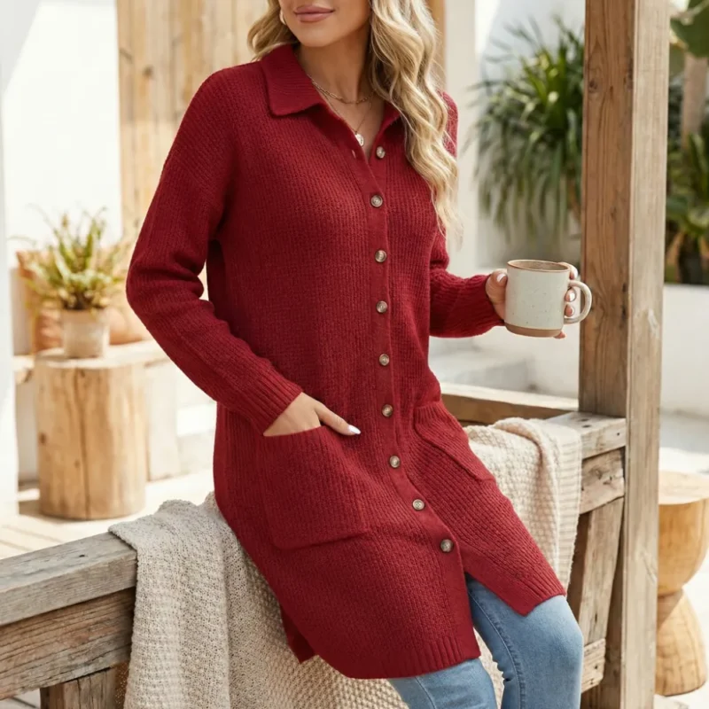 he23ibella Chaqueta larga de lana Julia