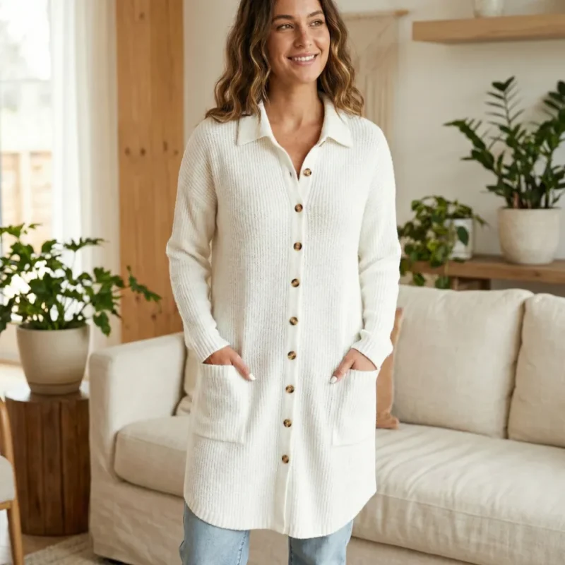 he24ibella Chaqueta larga de lana Julia