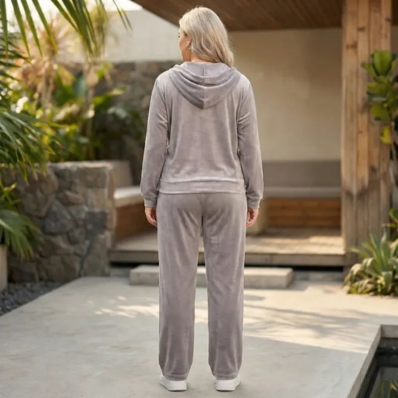 Sporty | Conjunto casual de terciopelo de 2 piezas