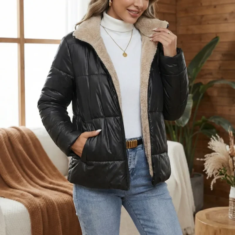 he44ibella Carmen | Chaqueta corta acolchada de lana