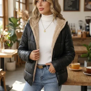 he47ibella Carmen | Chaqueta corta acolchada de lana