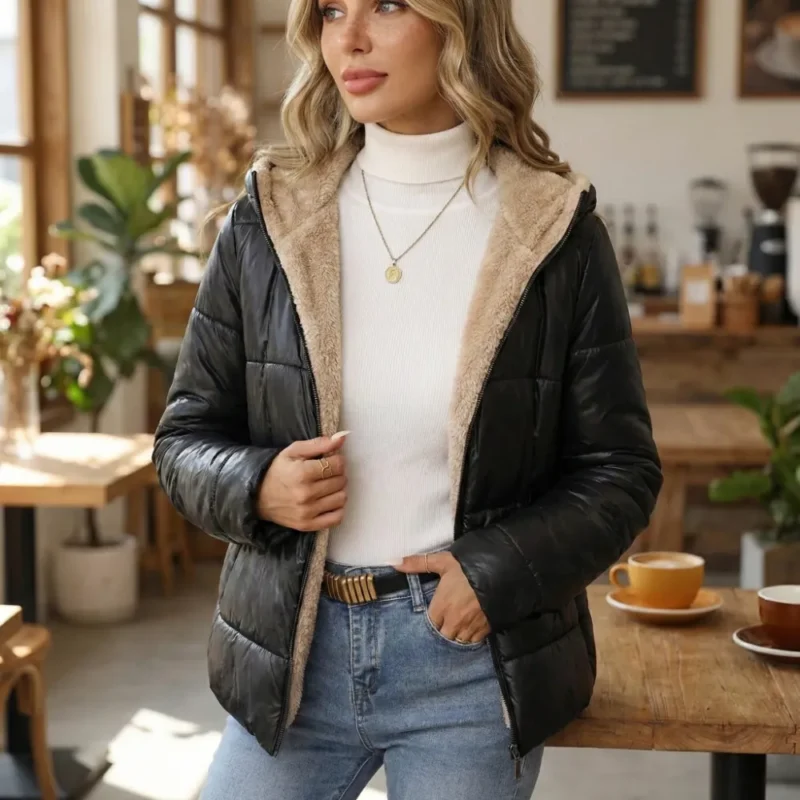 he47ibella Carmen | Chaqueta corta acolchada de lana