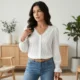 Veronica | Top con cuello en V